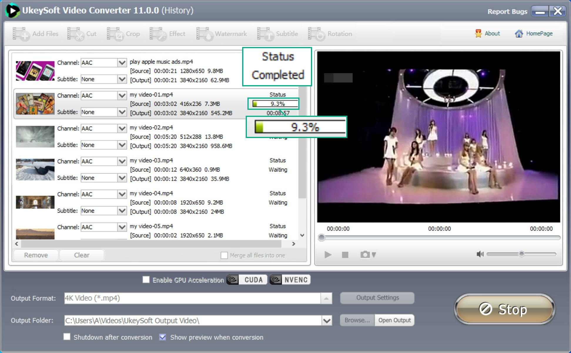 Ukeysoft Video Converter - VIDEO in MP4, MOV, FLV, MKV, iPhone, Android usw. konvertieren. Medien 3