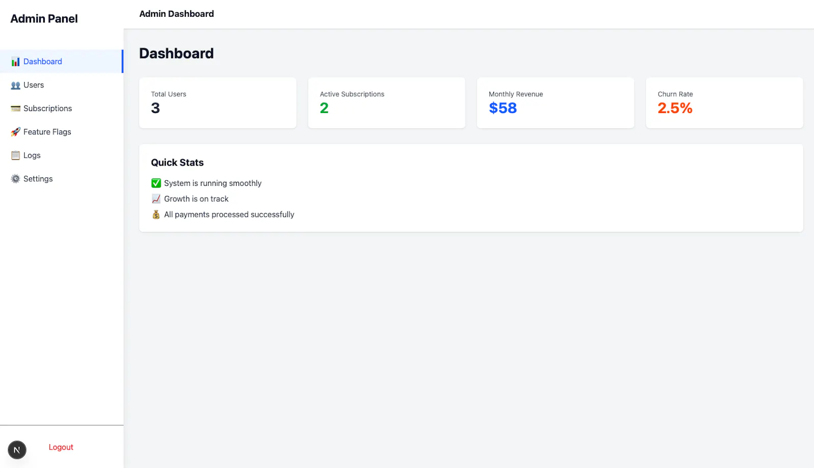Next.js SaaS Starter v2 - Admin Suite screenshot 5