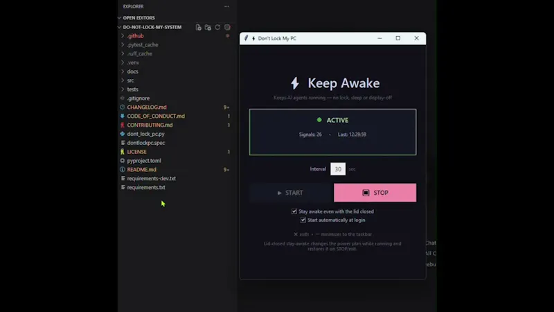 Don't Lock My PC screenshot 1 (video preview)