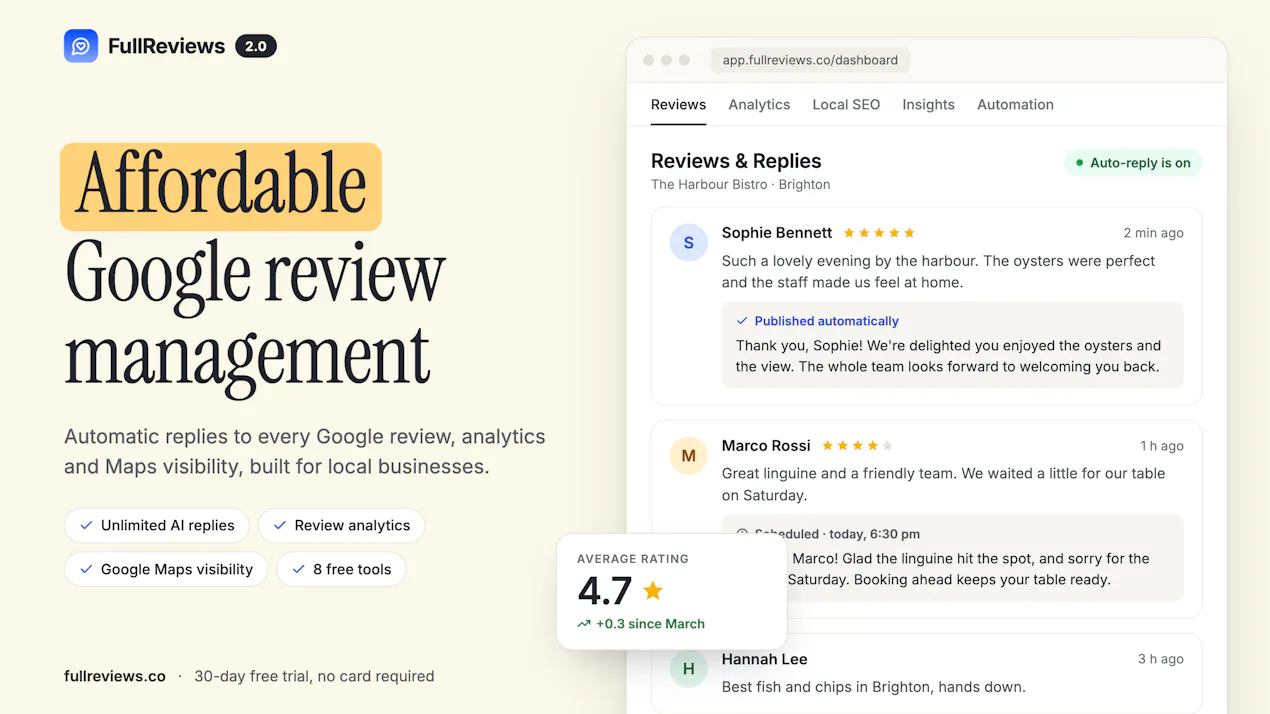 FullReviews 2.0 product