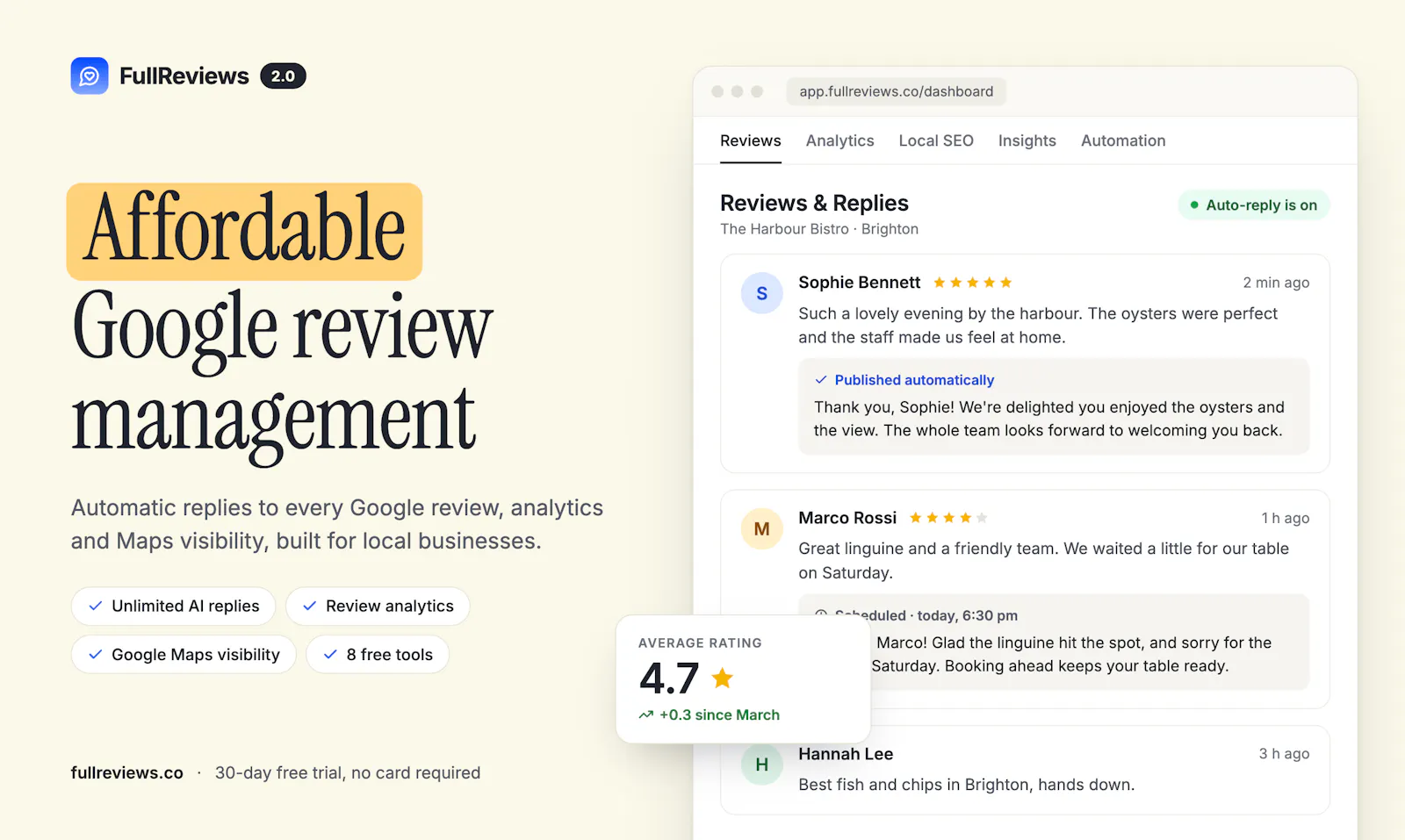 FullReviews 2.0 screenshot 1
