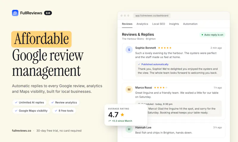 FullReviews 2.0 screenshot 1