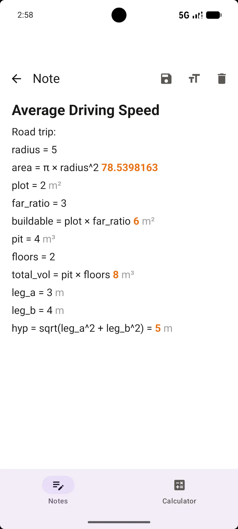 MathNotes: Calculator Notes screenshot 3