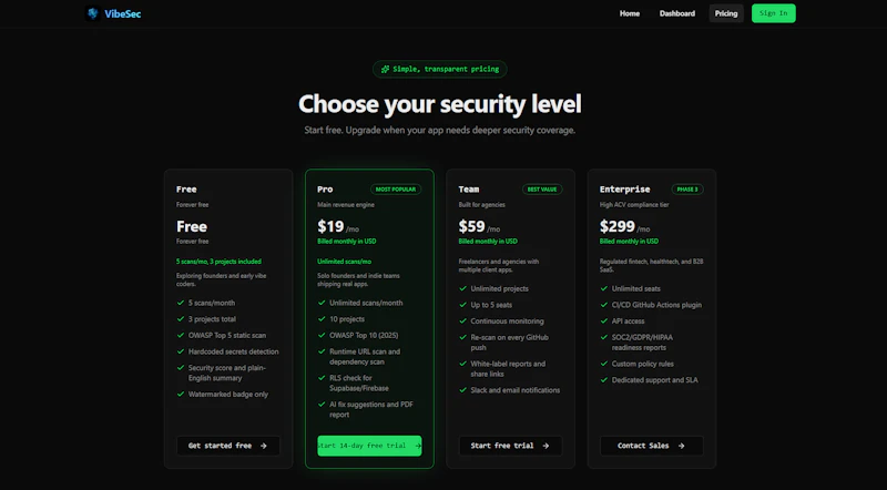 VibeSec screenshot 5