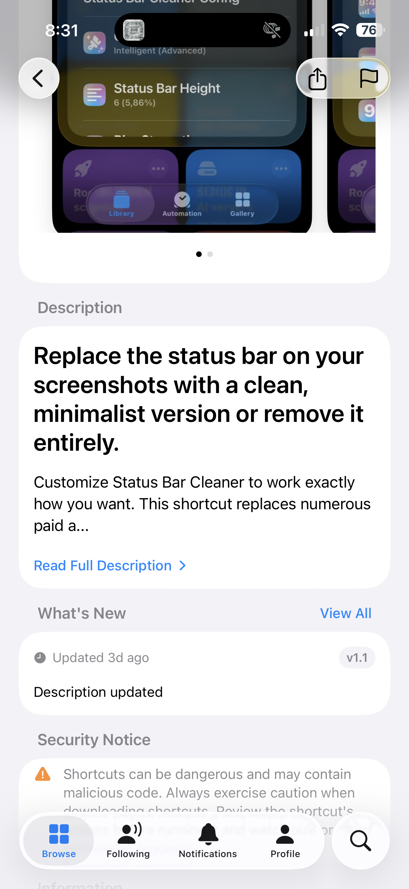 Shortcuty.app - Screenshot 2 showing product features and functionality