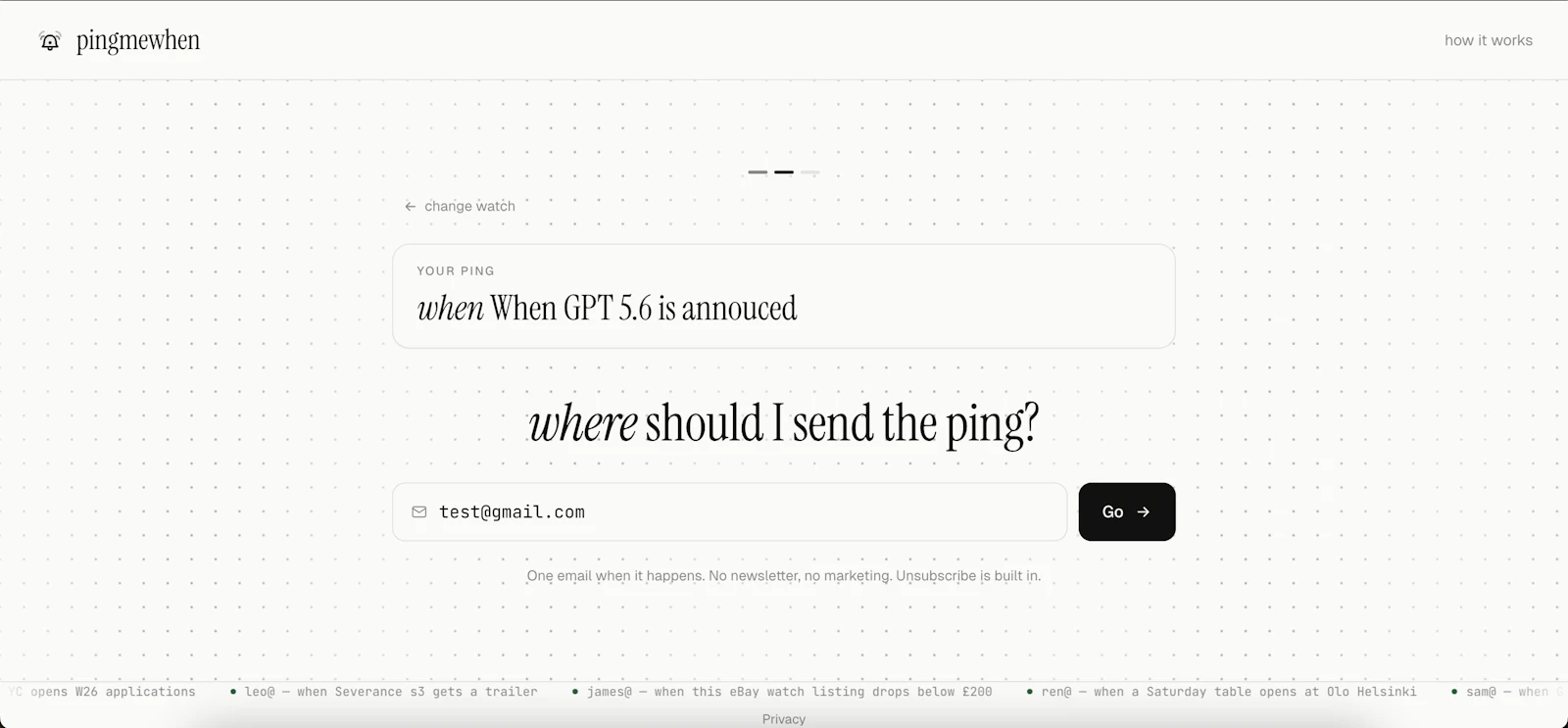 PingMeWhen screenshot 2
