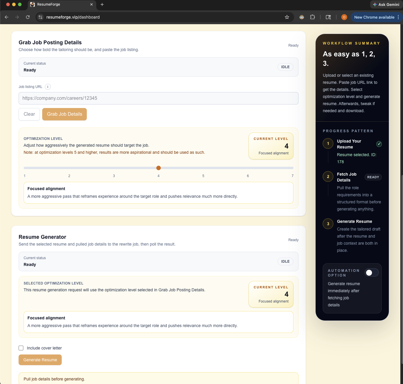ResumeForge gallery image