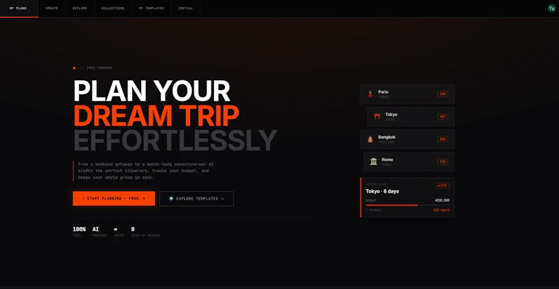 Travel Planner AI screenshot 1