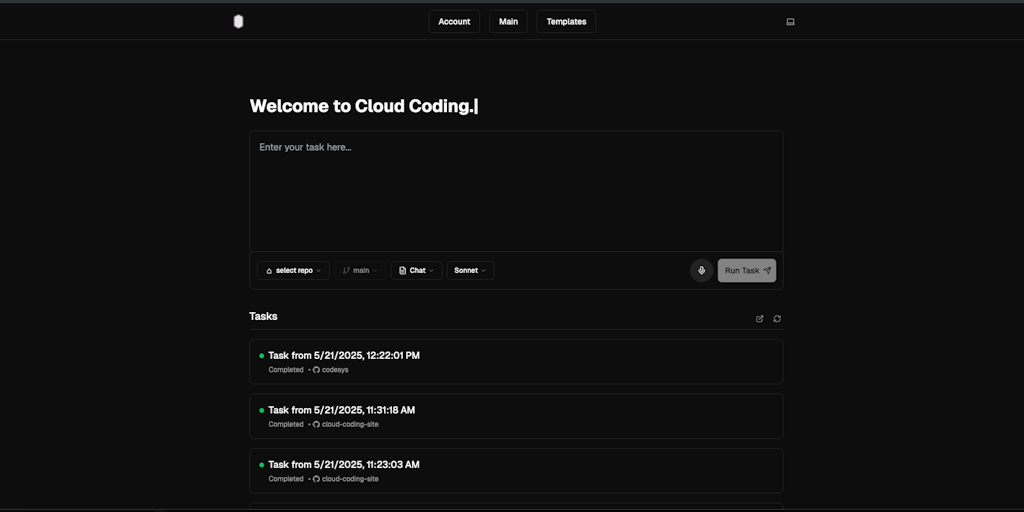 Cloud Coding AI