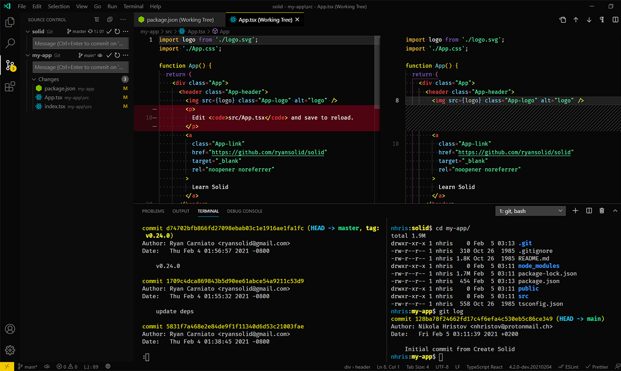 Deepdark Material Theme gallery image