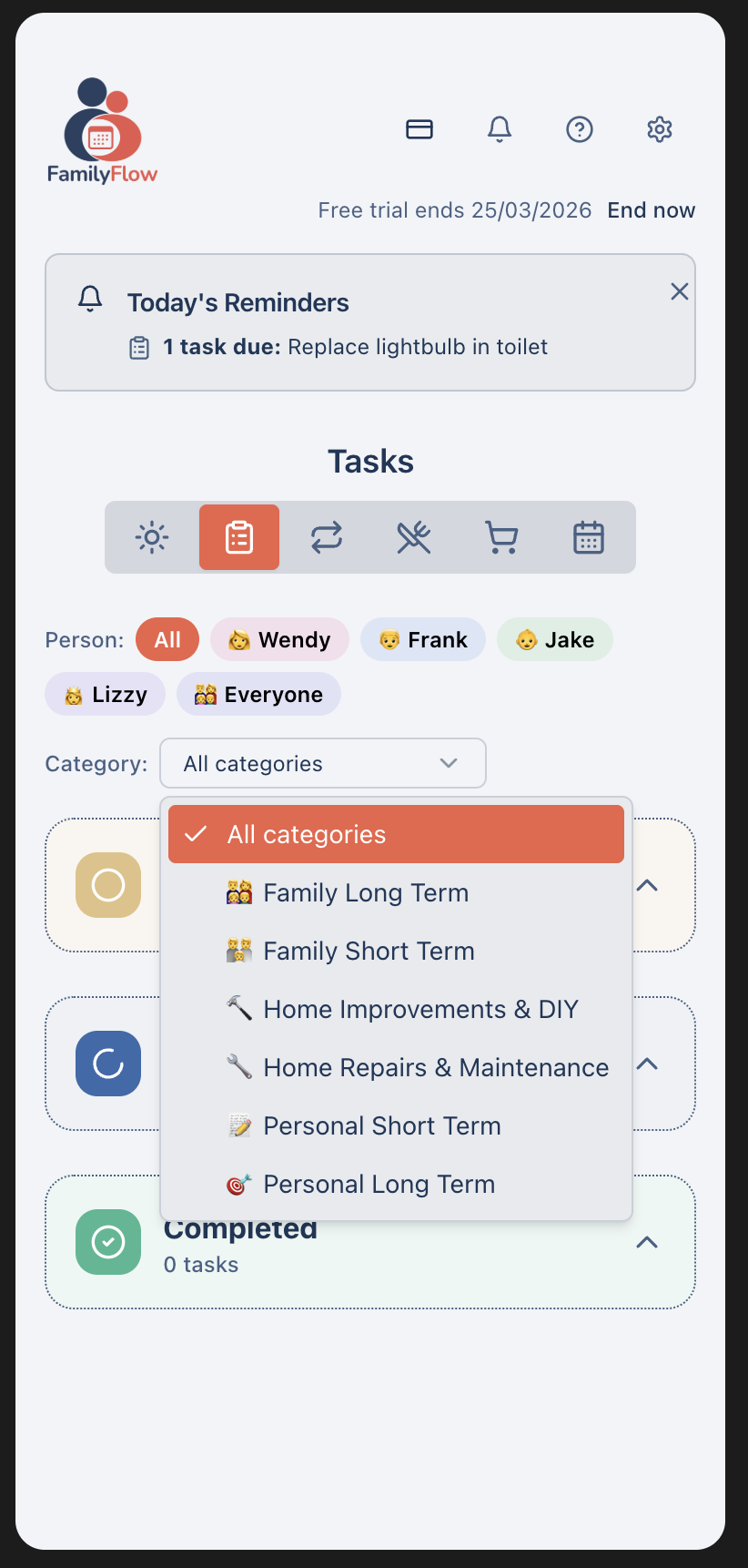 FamilyFlow - Screenshot 5 showing product features and functionality