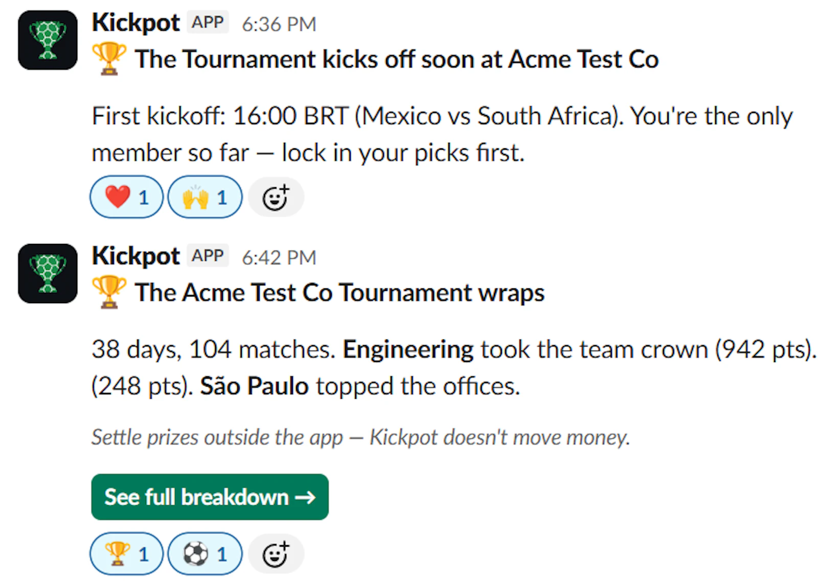 Kickpot - The office World Cup 2026 pool screenshot 2
