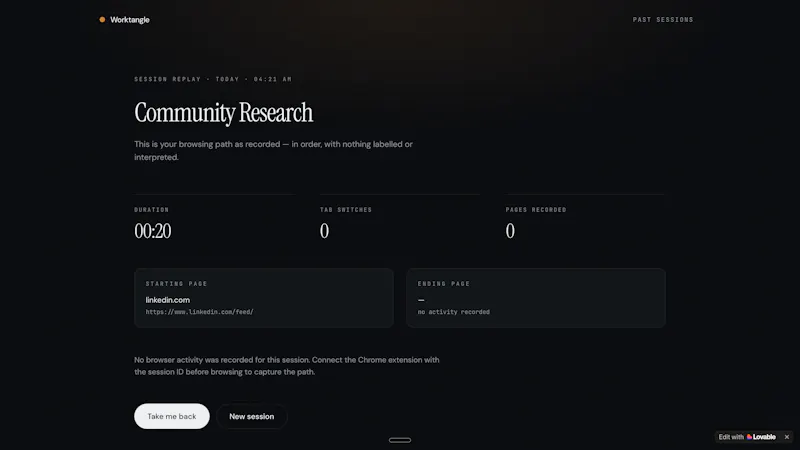 Worktangle screenshot 3