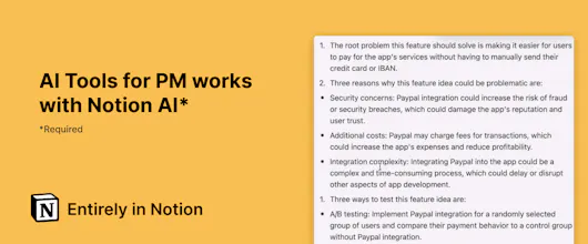 Notion AI Tools for PM gallery image