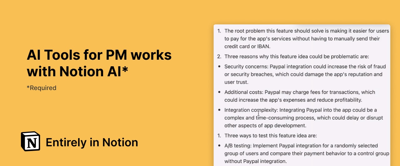 Mídia 3 de Notion AI Tools para PM - Desbloqueie o potencial total da sua equipe de produto