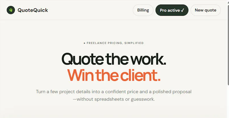 QuoteQuick  screenshot 2