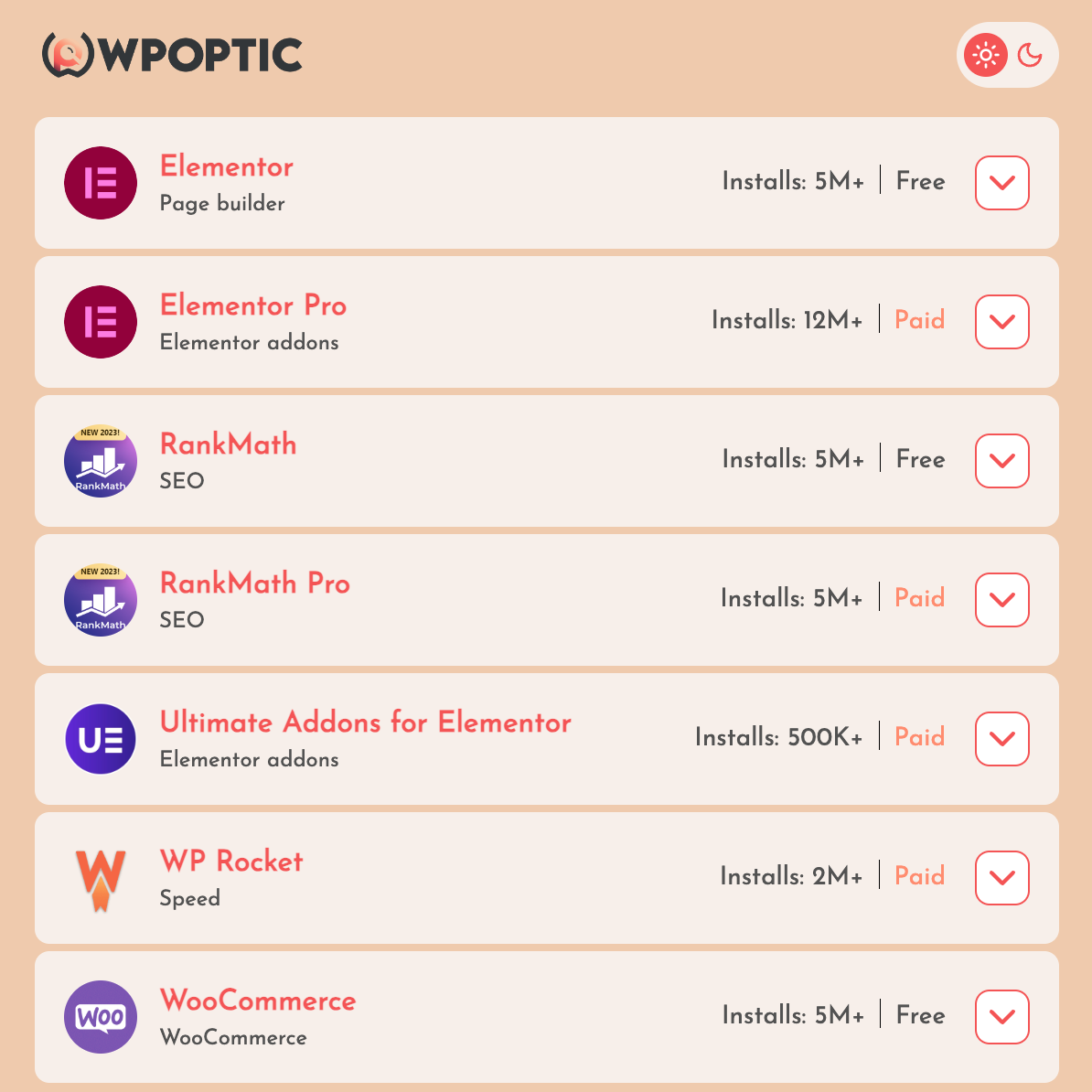 wpoptic - WordPress 웹 사이트가 어떻게 구축되는지 알아보십시오 미디어 4