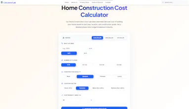 Home Construction Cost Calculator gallery image