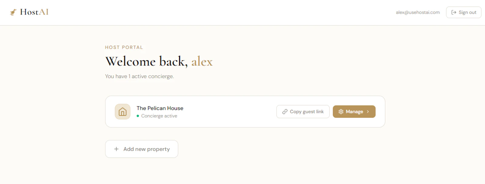 HostAI screenshot 1