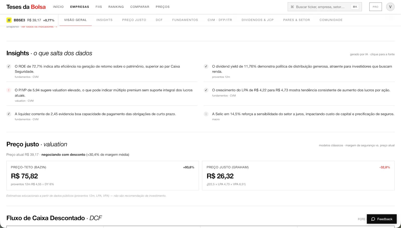 Teses da Bolsa screenshot 3