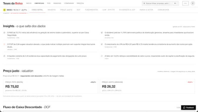 Teses da Bolsa screenshot 3