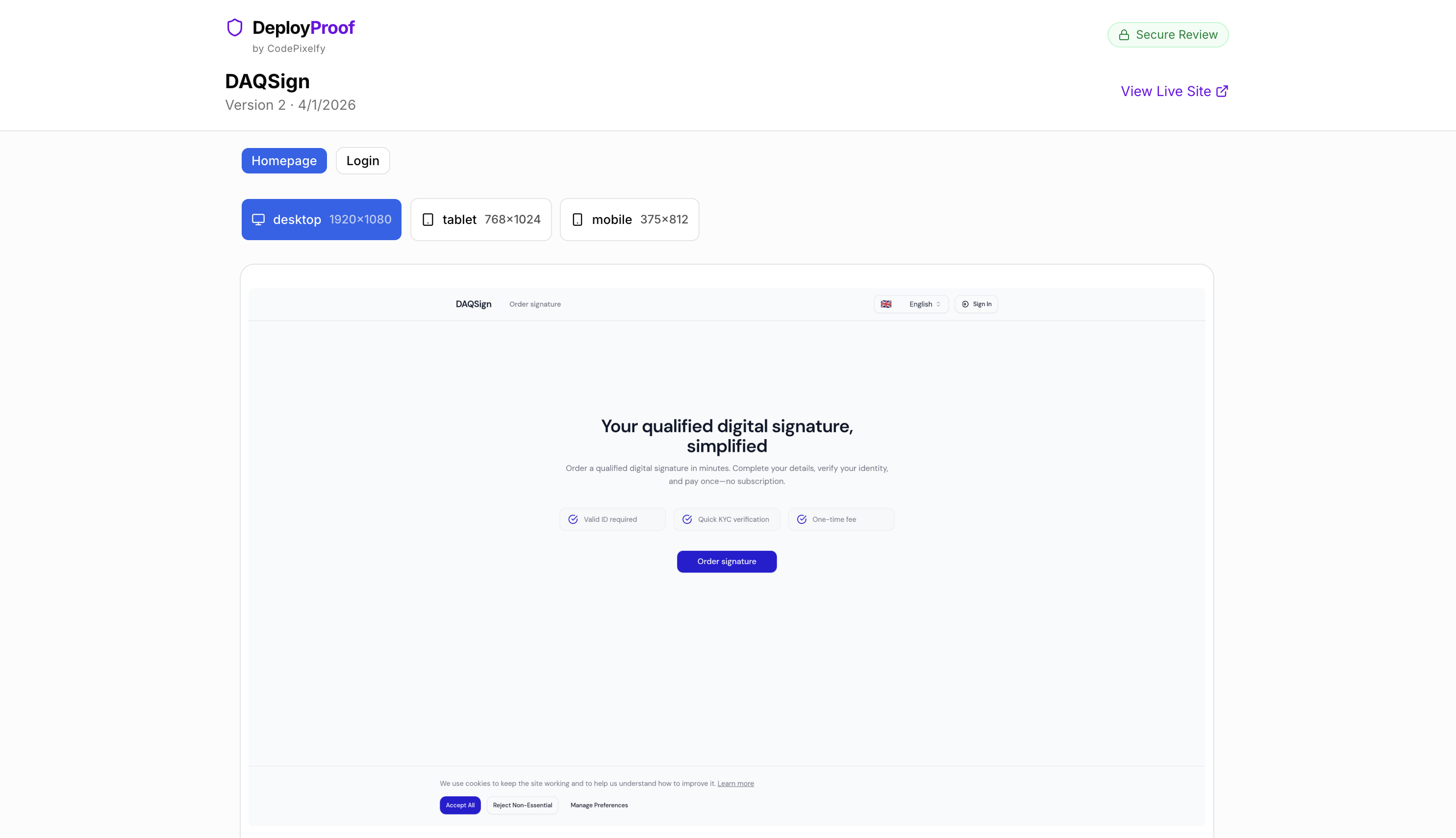 DeployProof gallery image