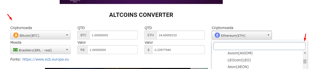 Cryptocurrency converter gallery image