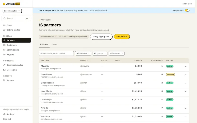AffiliateRail screenshot 4