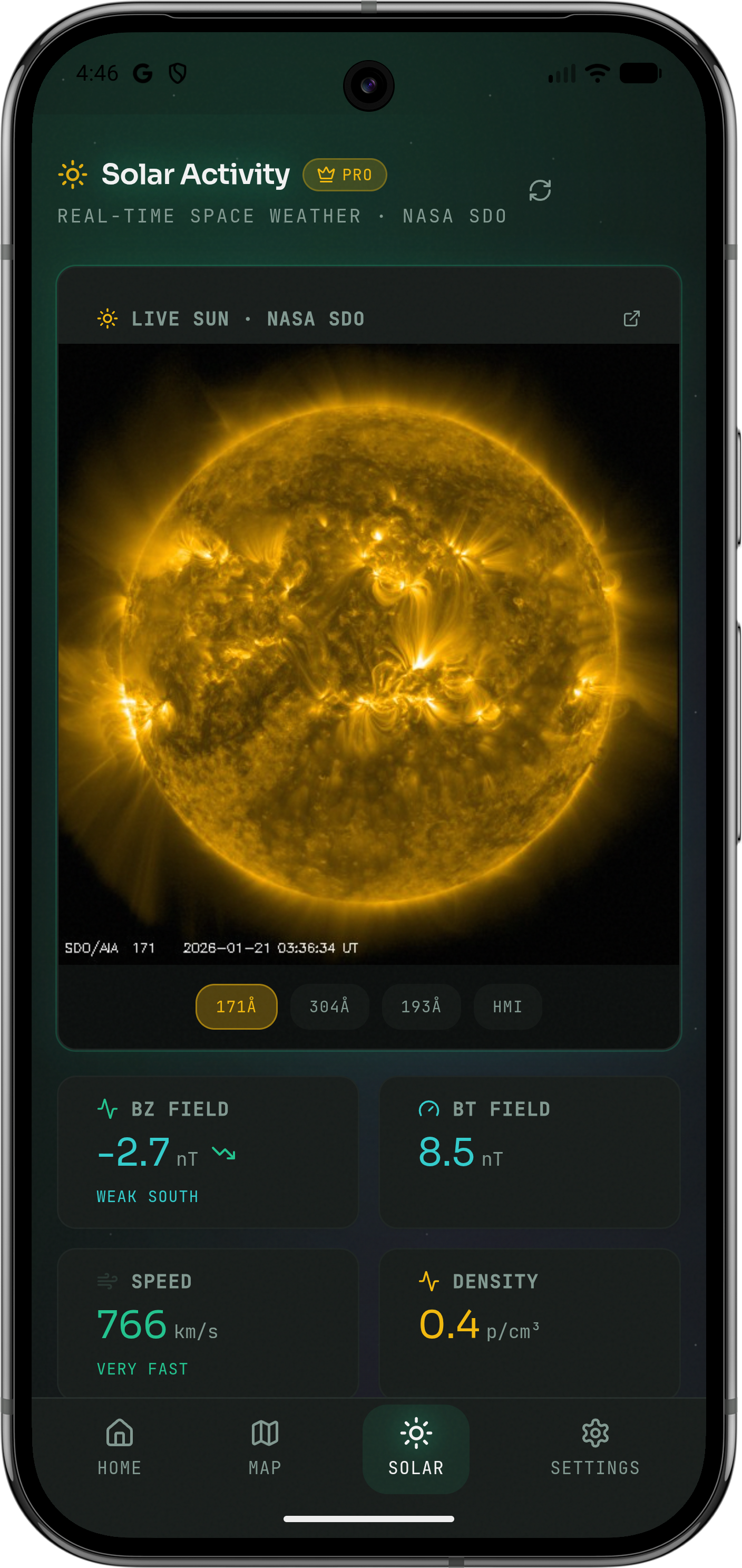 AuroraWatch Pro - Screenshot 4 showing product features and functionality