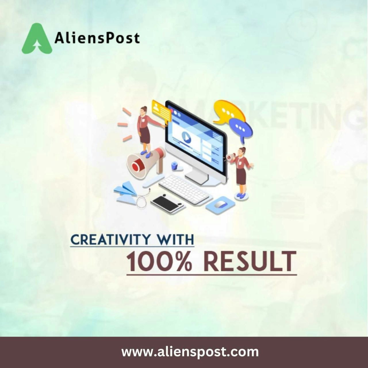 Alienspost - 온라인 프리랜서, 강력한 직장, 팀워크 미디어 1