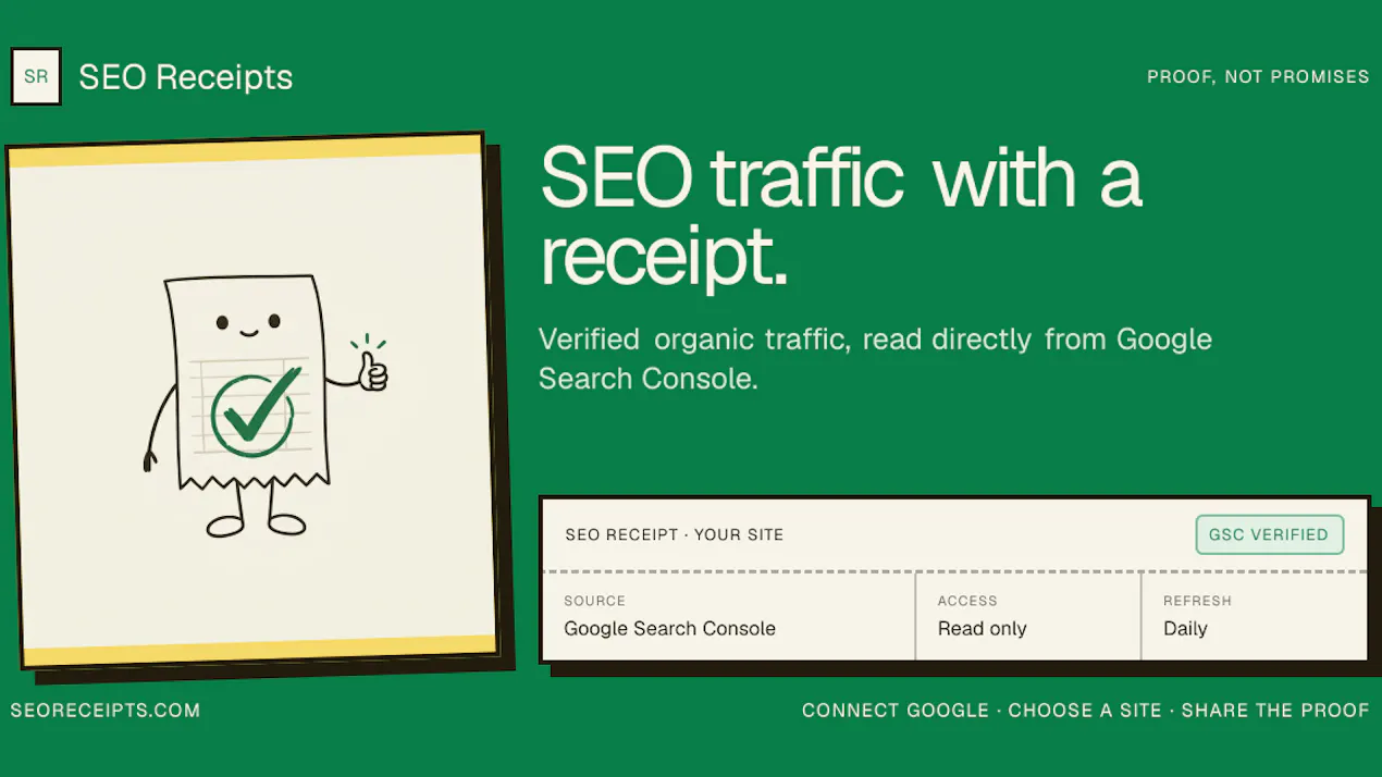 SEO Receipts product