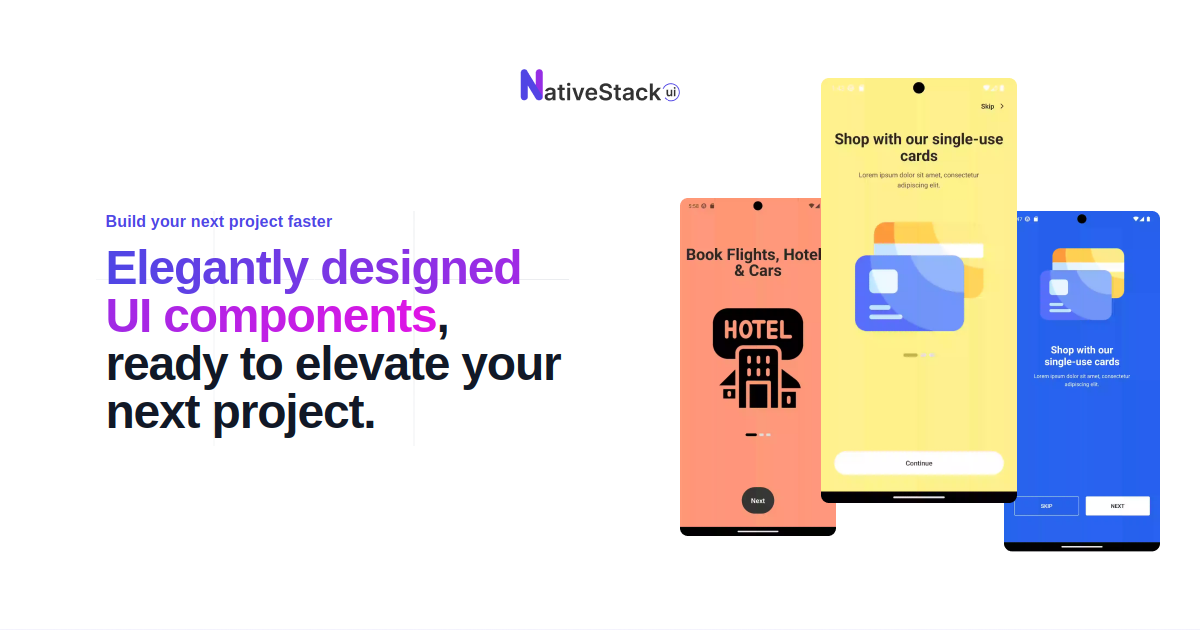 Nativestack UI।सुंदर घटक media 3