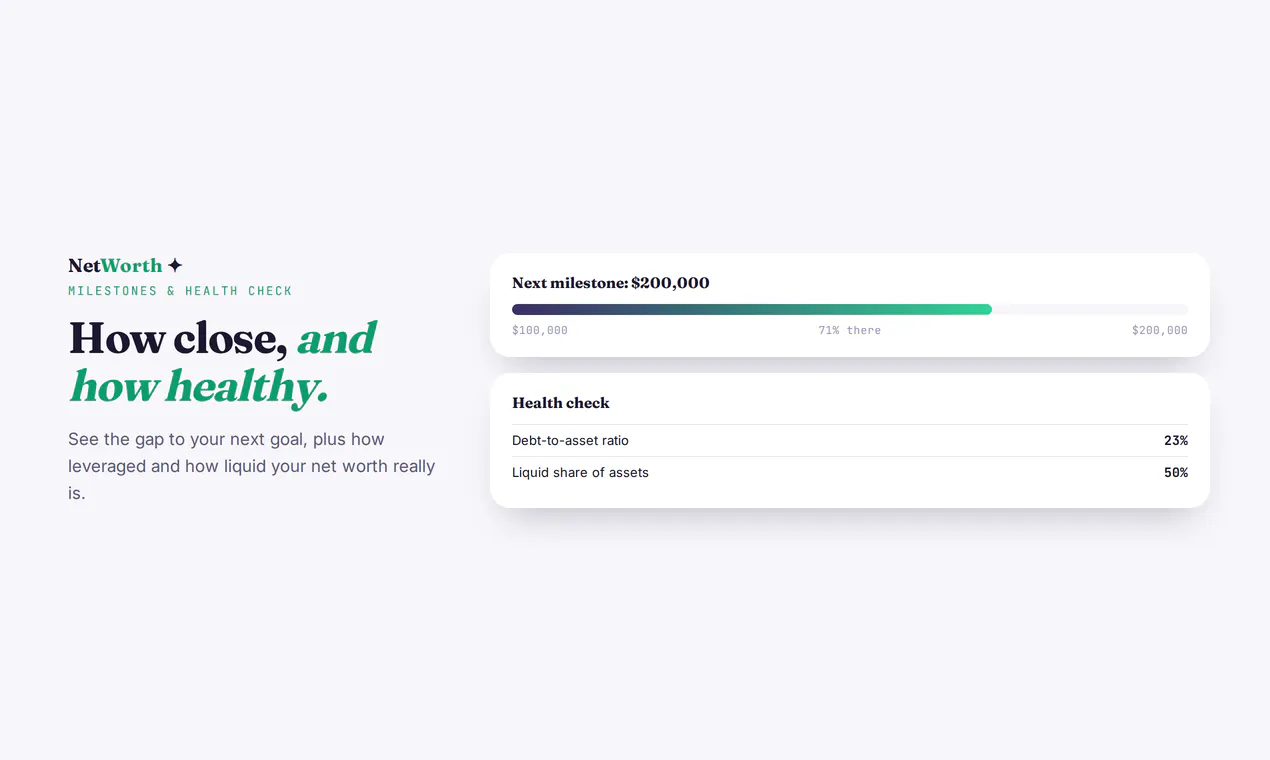 NetWorth Tracker gallery image