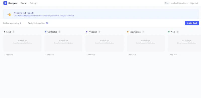 Dealpad screenshot 1