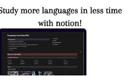 Language Learning Template with Notion media 2