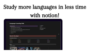 Language Learning Template with Notion gallery image