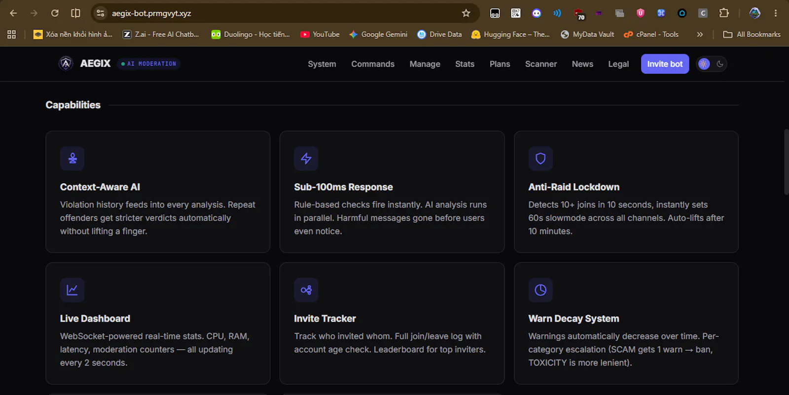 AEGIX — Advanced Discord Moderation screenshot 3