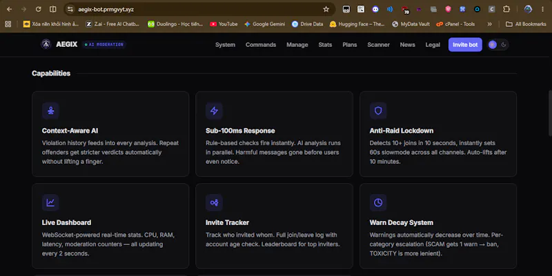 AEGIX — Advanced Discord Moderation screenshot 3
