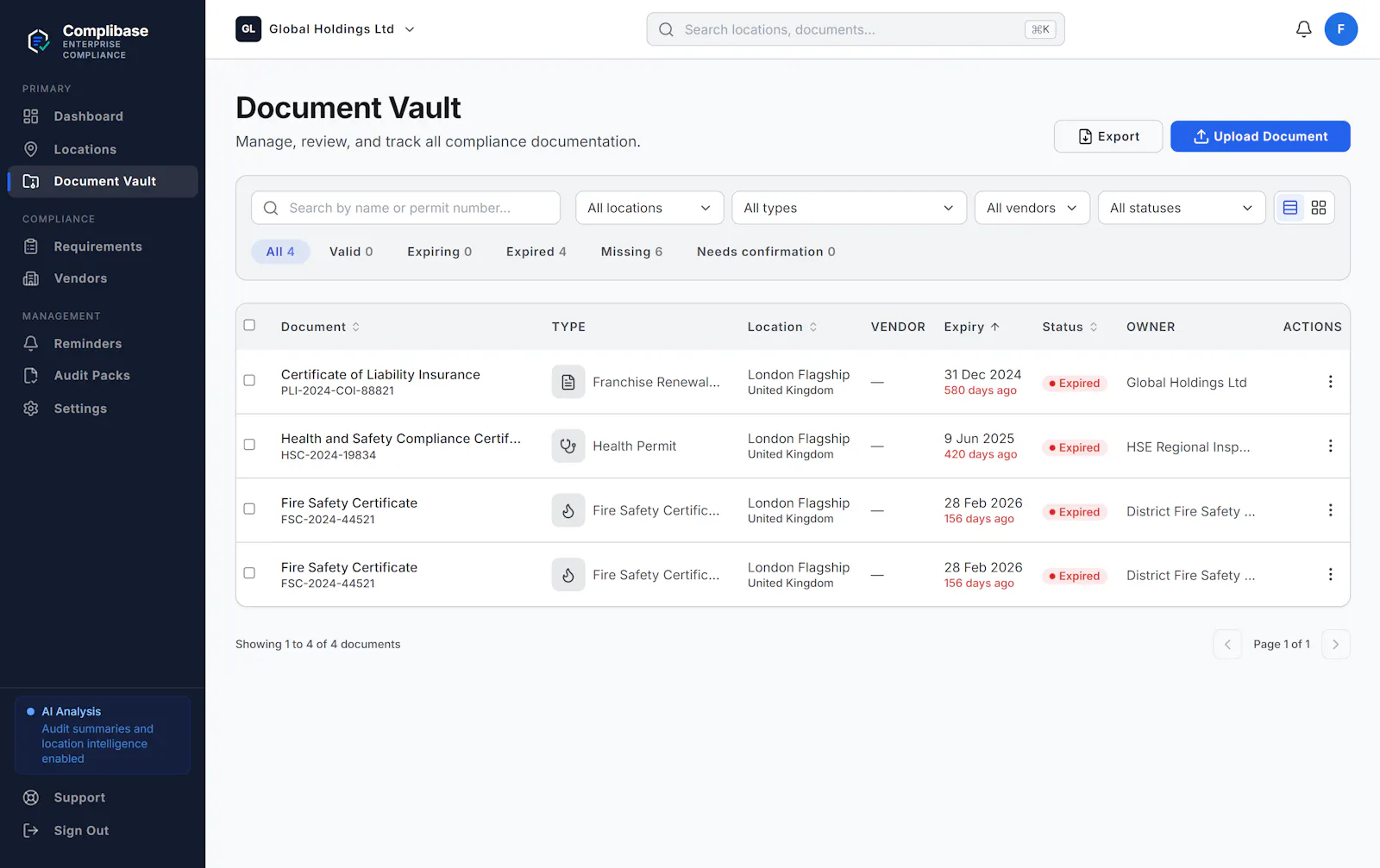 Complibase screenshot 7
