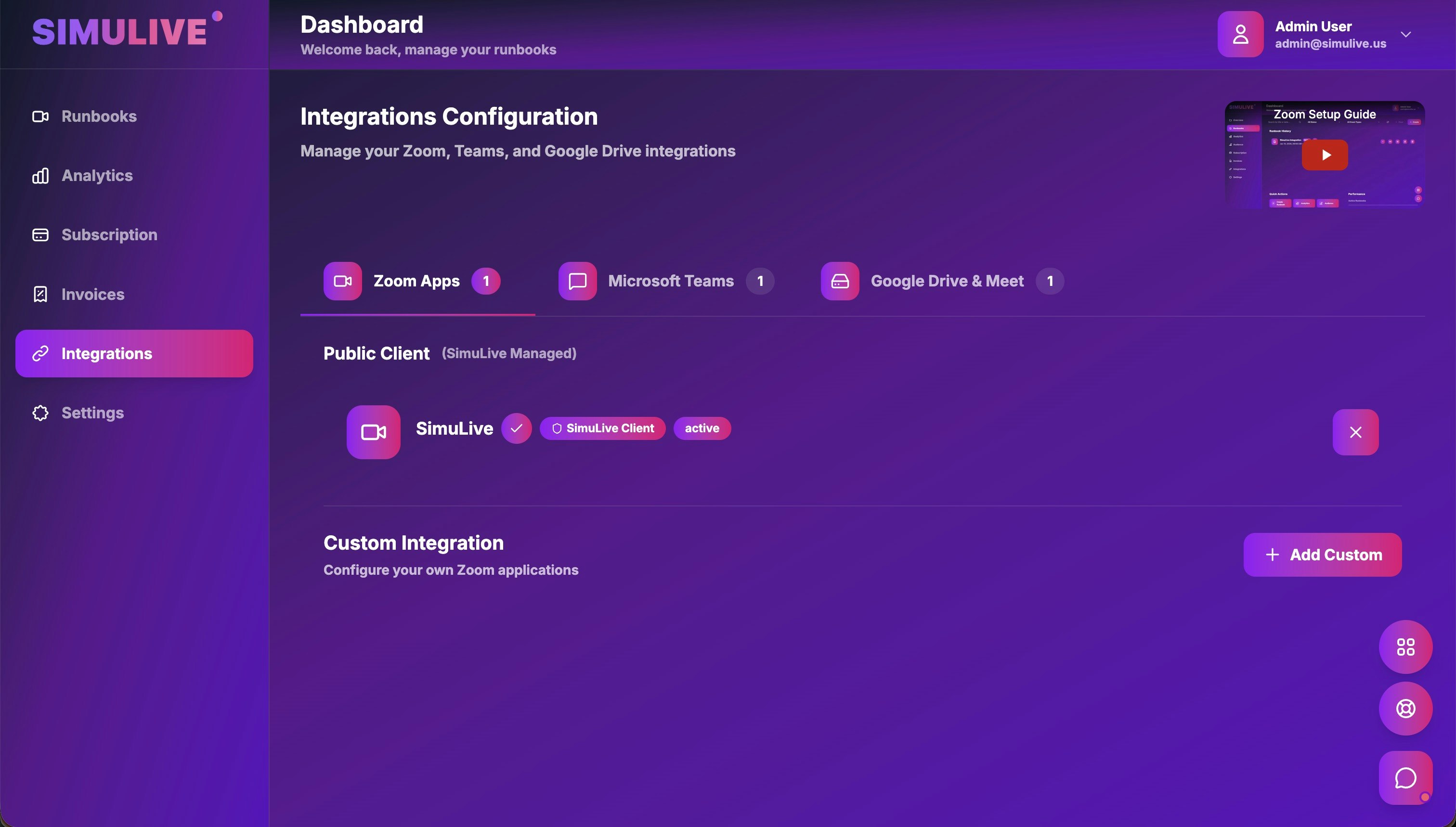 SimuLive gallery image