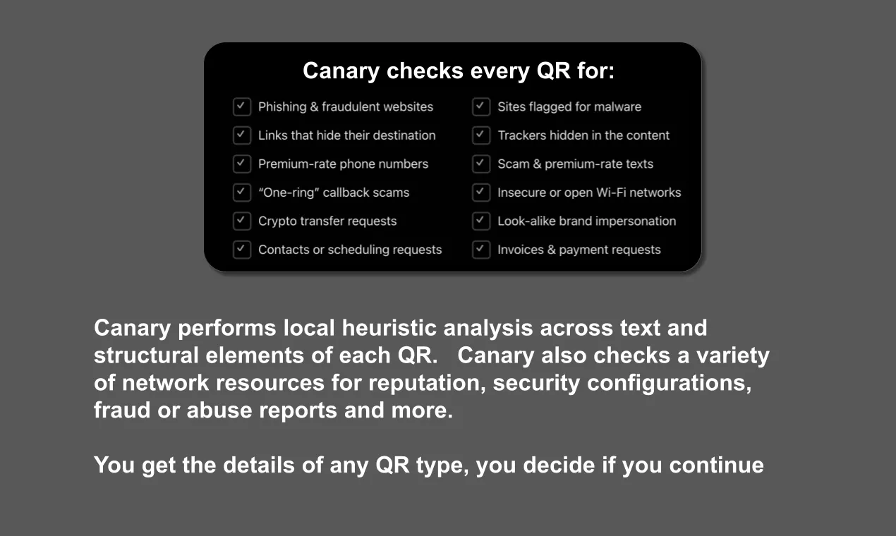 Canary - A QR safety scanner gallery image