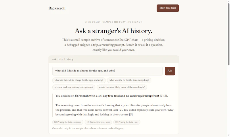Backscroll screenshot 2