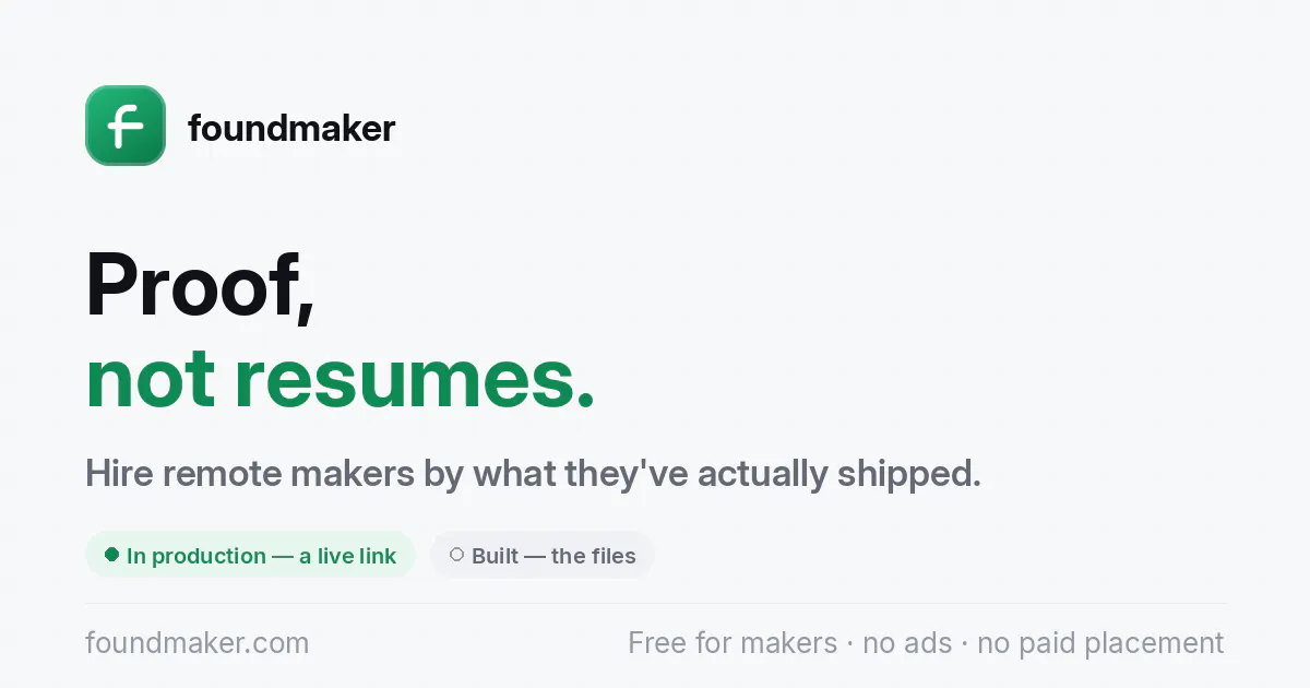 foundmaker gallery image