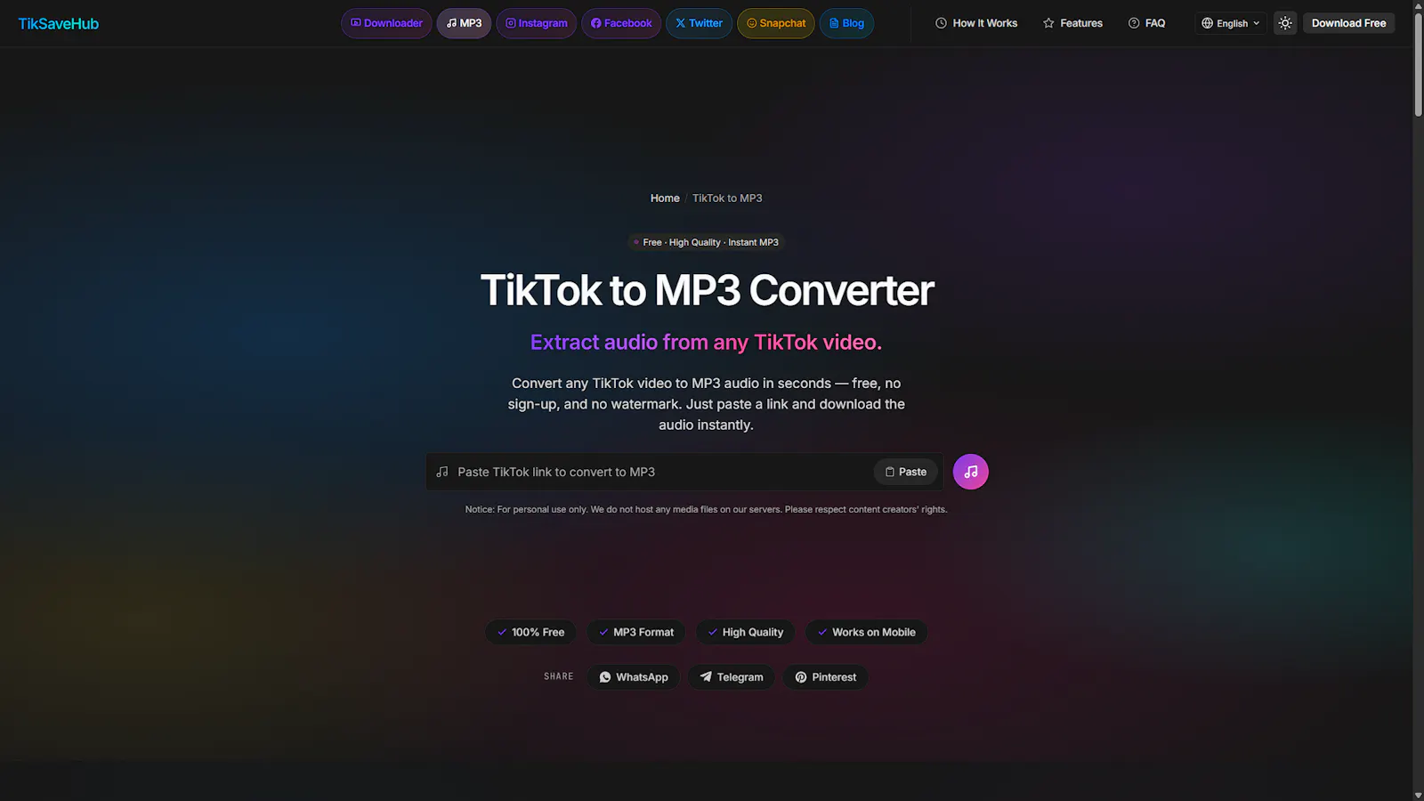 TikSaveHub.com screenshot 3