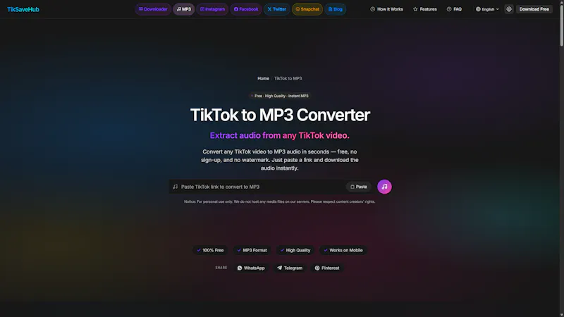 TikSaveHub.com screenshot 3