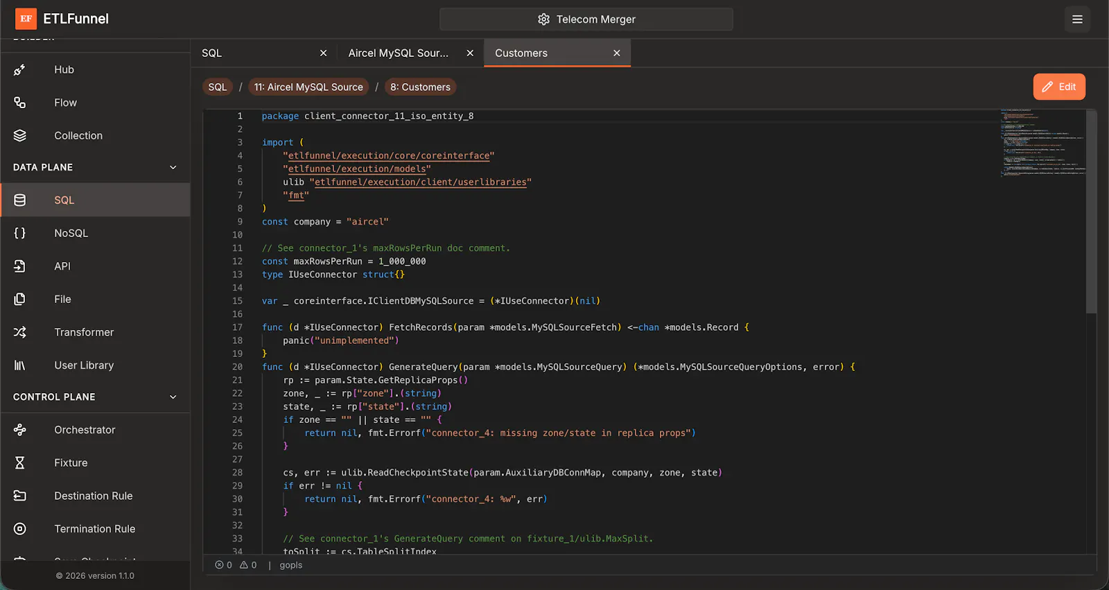 ETLFunnel Community Edition v1.1.0 screenshot 2