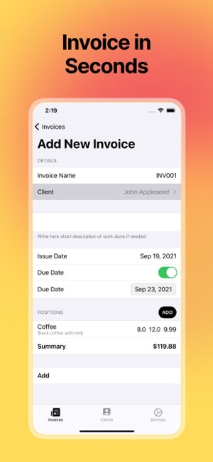 Invoices - Create and Manage gallery image