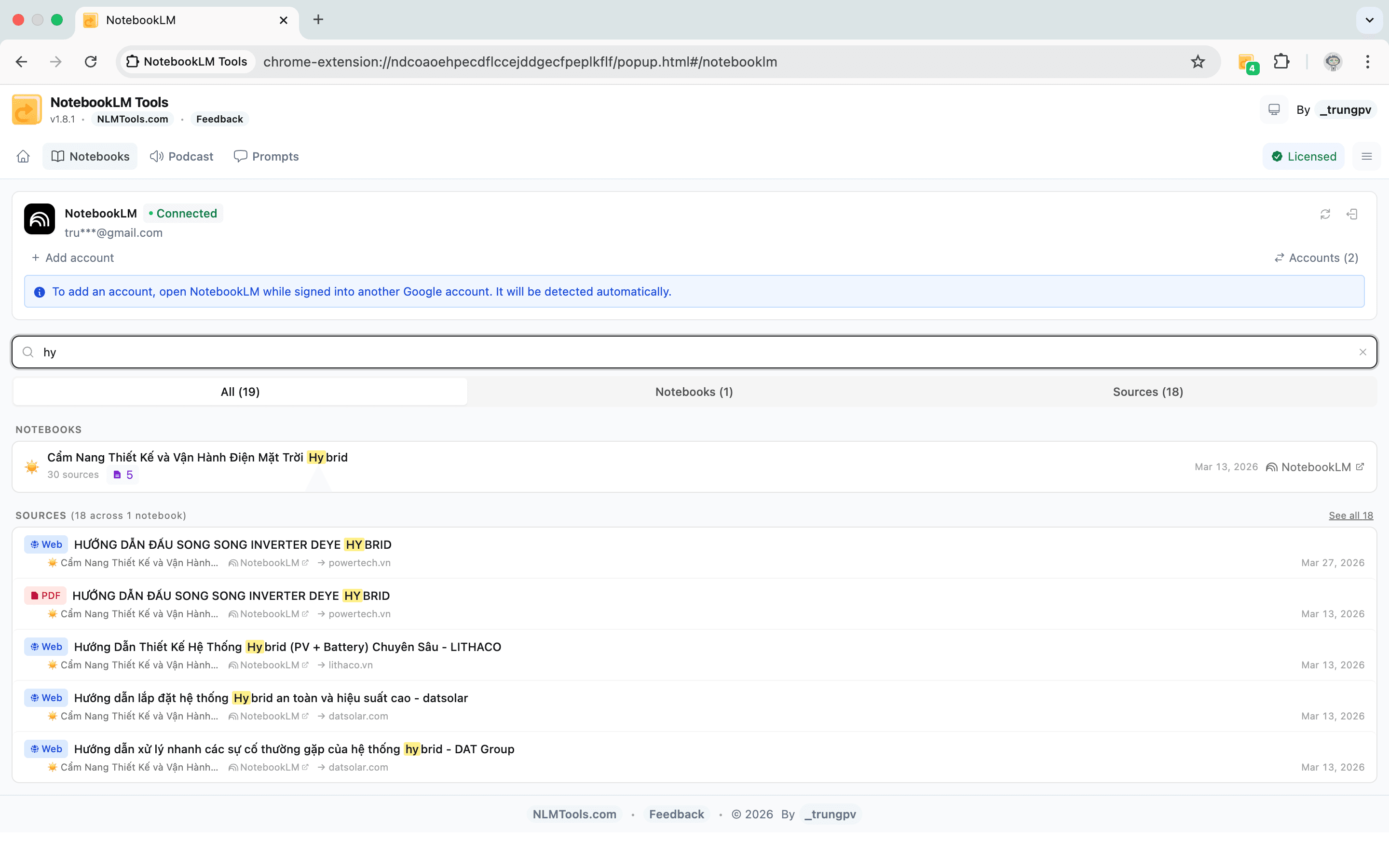 NotebookLM Tools gallery image