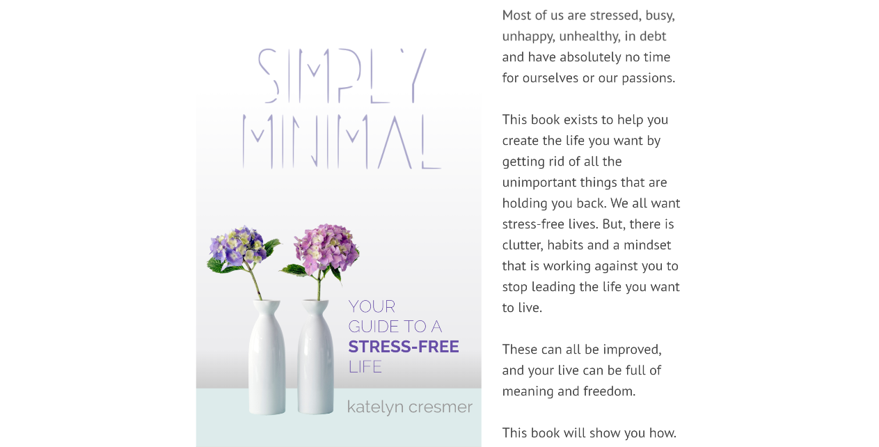 Simply Minimal Book on Minimalism + Resource Site gallery image