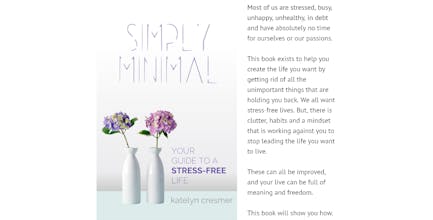 Simply Minimal Book on Minimalism + Resource Site gallery image